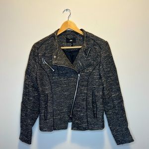 H&M Cotton Moto Jacket Size M